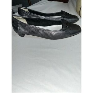 Robert Clergerie Womens Squarw Toe  Oxford Shoes Flats Silver Gray Size 8